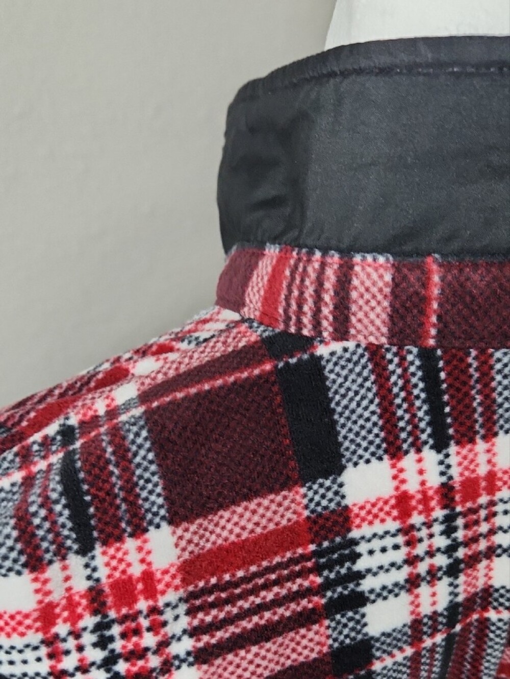 Riders By Lee Women's Soft Red and Black Plaid Button-Up Shirt Flannel - Picture 7 of 9